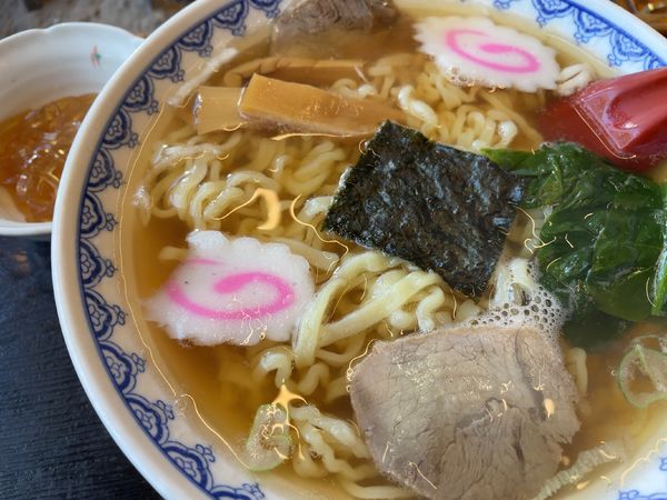 「ラーメン580円+もりそば600円」@お食事処 さゝ川の写真