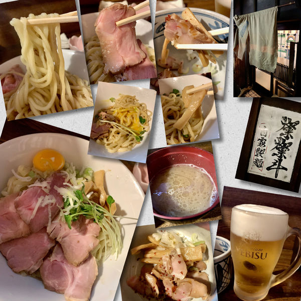 「生ビール🍺油そば800円＋肉増し200円＋生卵60円」@燦燦斗の写真