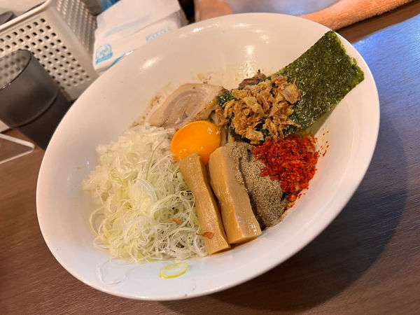 「狼煙まぜそば並」@狼煙 東大宮店の写真