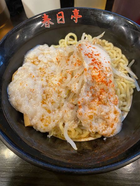 「鳥豚油そば」@油そば 春日亭 渋谷店の写真