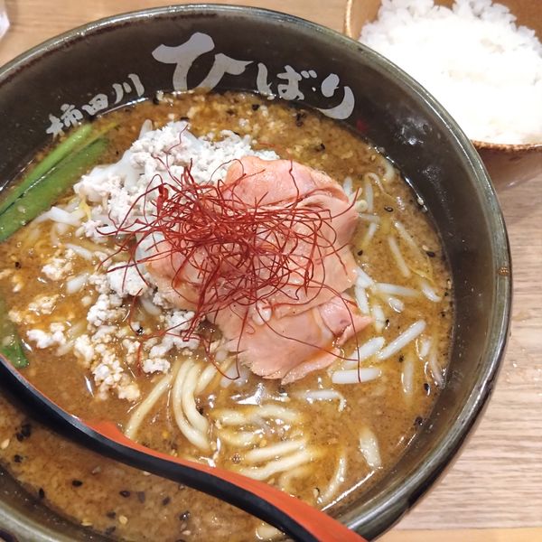 「味噌カレー1000円、ごはん小100円、レモンサワー400円」@味噌らーめん 柿田川ひばり 恵比寿本店の写真