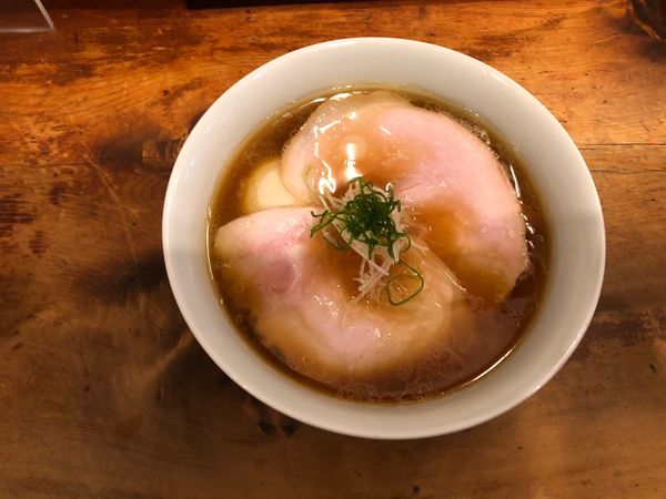 「中華そば＋味玉」@中華そば しば田の写真