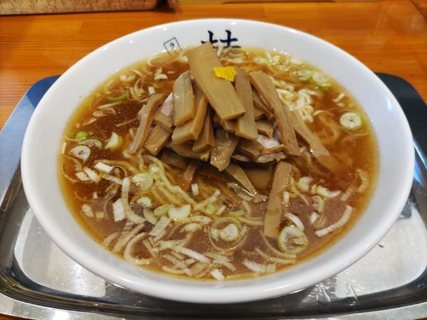 「ラーメン中+メンマのせ」@煮干しだし醤油ラーメン 桂の写真
