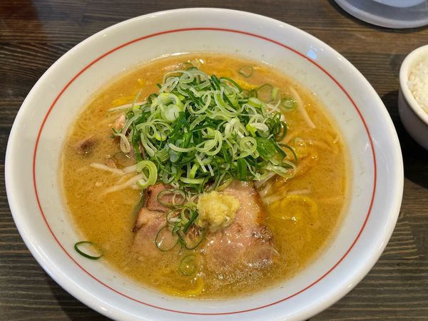 「味噌ラーメン、ネギ多め」@麺屋 朱雀の写真