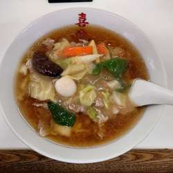 うま煮そば¥650＋小ﾗｲｽ¥100