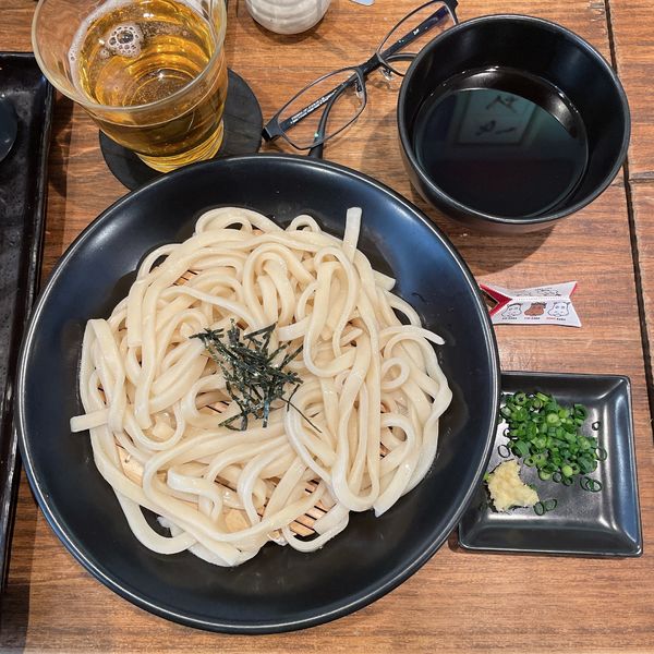 「ざるおうどん」@かばのおうどん 横浜元町本店の写真