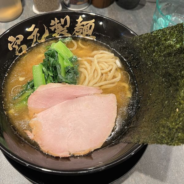 「塩ラーメン（麺柔い）＋生ビール」@宮元製麺の写真