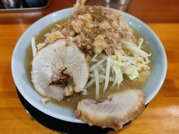 「ラーメン+ニンニクスコシ+アブラ   850円」@ラーメン 盛太郎 神保町店の写真