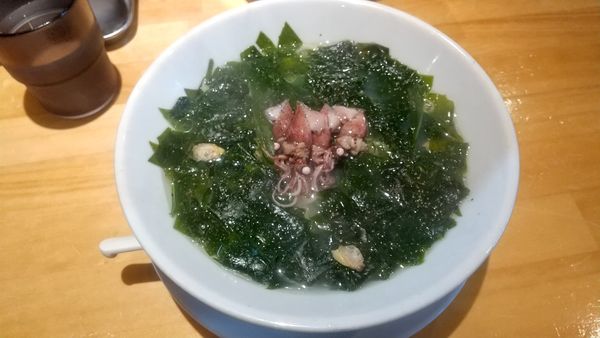 「わかめらぁ麺（限定）1000円　※既に終了しています」@麺家 たけ田の写真