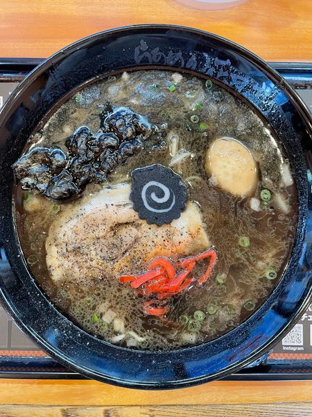「限定　豚そば銀次郎BLACK」@らあめん花月嵐 いわき湯本店の写真