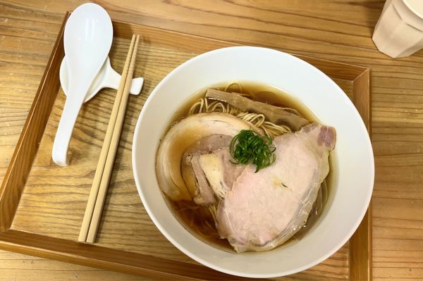 「地鶏醤油 細麺ver.」@鶏と魚の写真