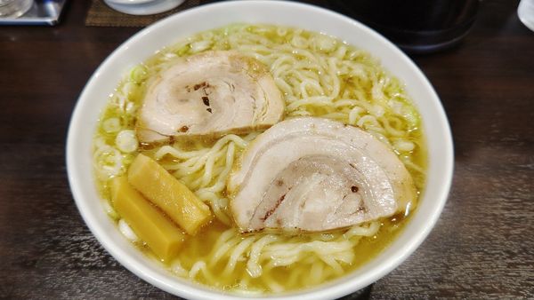 「手もみ中華そば（大盛）」@つけめん・らーめん活龍 境店の写真