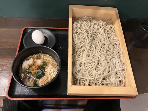 「ざるそば大盛り」@蕎麦たかね 茅場町店の写真