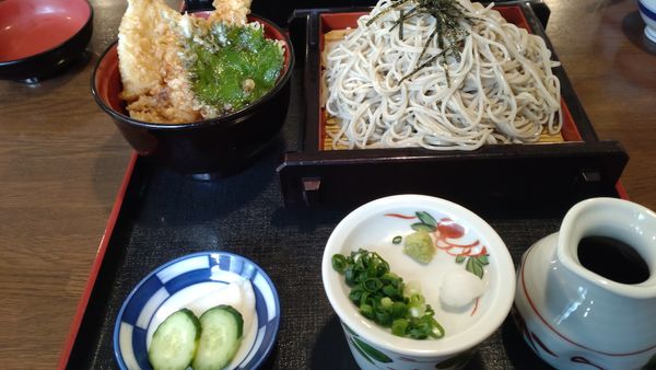 「大ざる￥1100円＋小天丼￥730円」@湯桶庵の写真