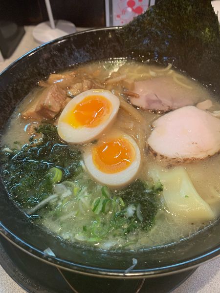 「開花屋スペシャルらぁめんこってり(中太麺)」@開花屋 楽麺荘 いわき総本店の写真