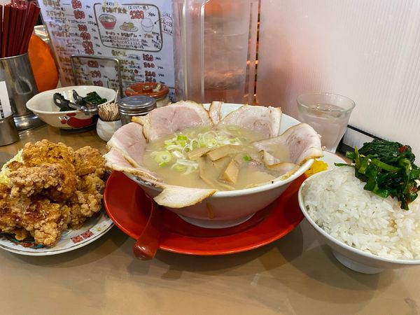 「ラーメン 唐揚げセット」@中華そば 高安の写真