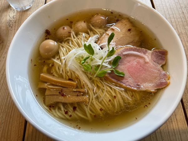 「潮そば+うずら」@The Noodles & Saloon Kiriyaの写真