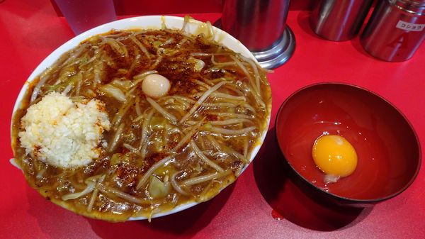 「あんかけラーメン（1,000円）＋生玉子　ニンニクラー油」@麺屋HEROの写真