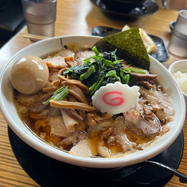 「特製生姜醤油らーめん」@新潟長岡生姜醤油らーめん みずさわ 大宮西口店の写真