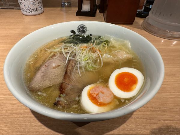 「塩らーめん　ひるがお盛り」@ひるがお アクアシティお台場店の写真