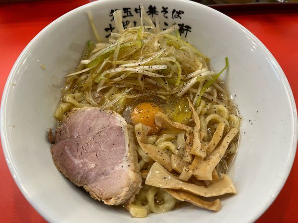 「リッチ釜玉」@釜玉中華そば ナポレオン軒 京急蒲田店の写真