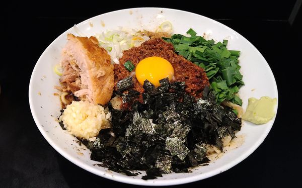 「台湾混蕎麦(ニンニク増し)+山葵」@豚風。の写真