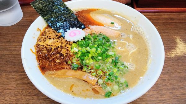 「辛いとろりそば」@つけめん 三三㐂の写真