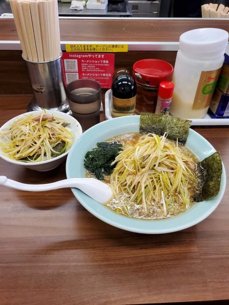 「ネギラーメン&ねぎ飯」@ラーメンショップ 春日井店の写真