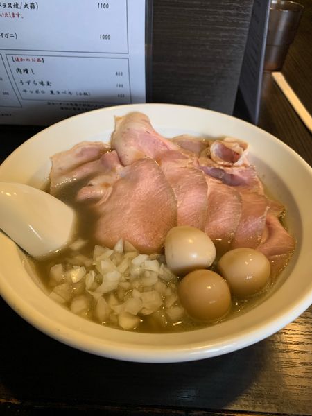 「煮干し蕎麦classic＋肉増し＋うずら」@灰汁中華 丿貫 福富町本店の写真