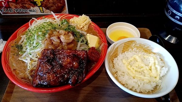 「極味噌中セット」@極中華蕎麦ひろた 山形駅前店の写真