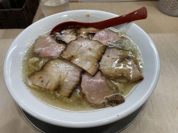 「肉そば（塩）」@食堂 七彩の写真