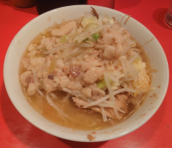「小ラーメン(半麺、800円)」@ラーメン二郎 府中店の写真