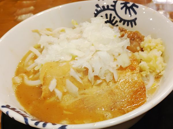 「洋二郎 950円　生タマゴ　海老油」@特級中華蕎麦 洋介の写真