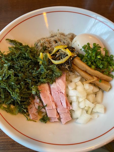 「まぜそば(味玉、のり増し)」@麺屋らんまるの写真