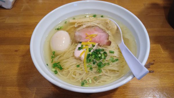 「塩ラーメン¥750(鶏清湯+貝出汁)+煮玉子¥120-」@麺Builder′sあり蔵の写真