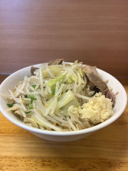 「小ラーメン豚増し」@ラーメン二郎 立川店の写真