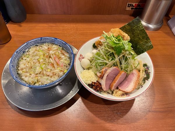 「【限定】特製坂戸つけめん Premium」@びんびん豚 坂戸店の写真