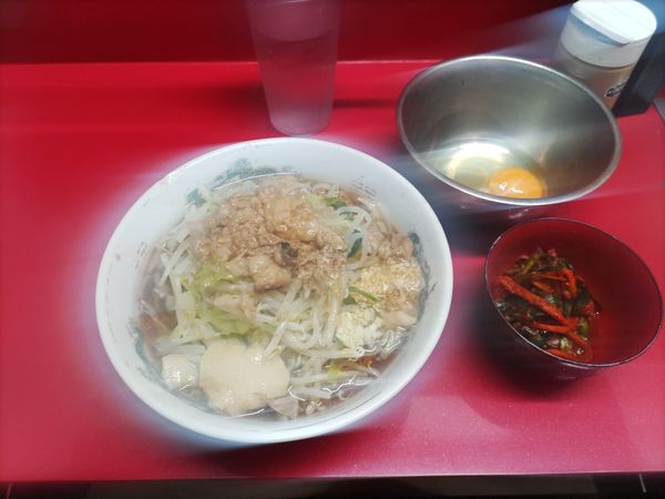 「ラーメン(半分)」@ラーメン二郎 越谷店の写真