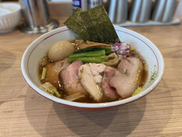 「特製手揉み中華そば【醤油】」@麺処 にし尾の写真