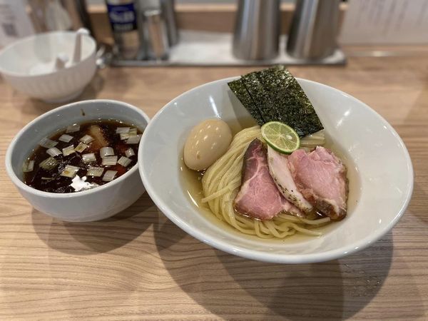 「昆布水つけ麺+特製」@麺処 にし尾の写真