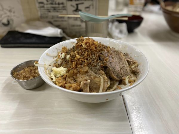 「汁なし150g」@ラーメン荘 歴史を刻め 本店の写真