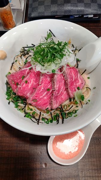 「花見タリアータまぜそば　980円」@麺屋 承太郎の写真