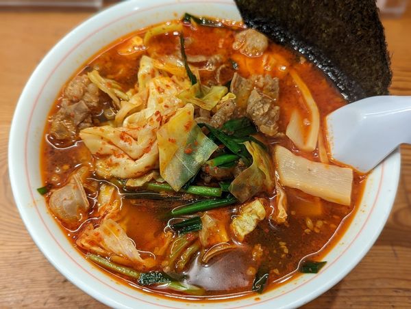 「限定モツ辛レーラ」@別邸三く 中華蕎麦 萃の写真