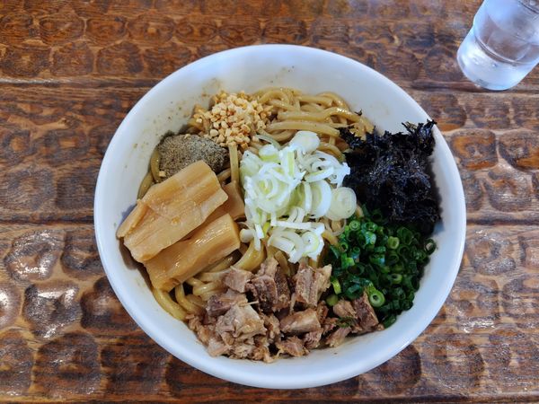 「まぜそば」@つけめん・らーめん 活龍 茨大前店の写真