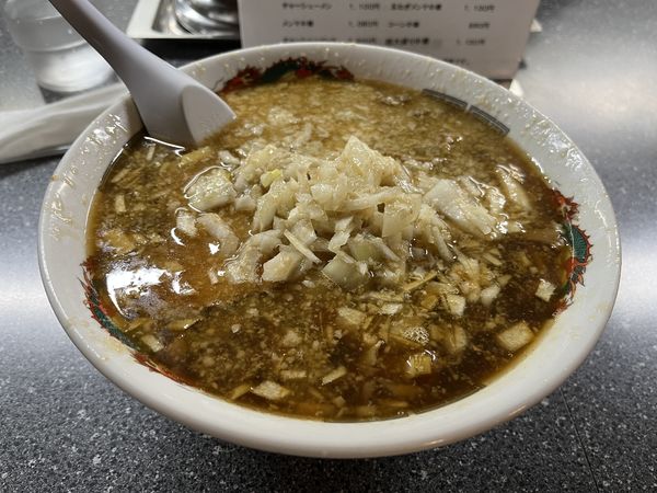 「玉ねぎメンマ中華」@中華そば 龍華亭の写真