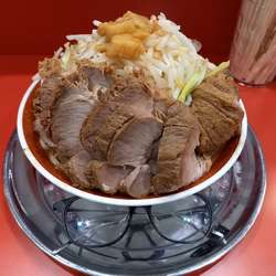 小ラーメンW豚入り(ヤサイ・アブラ)