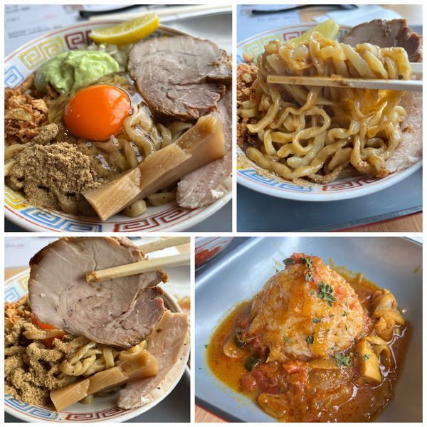 「グルグルまぜそばカレーセット 1000円」@GURU GURU SIROHEBI NOODLEの写真