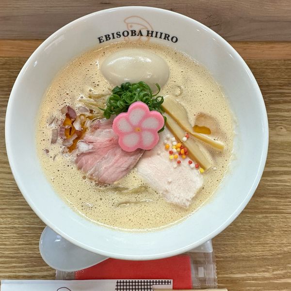 「味玉濃厚えびそば(大盛り)」@えびそば 緋彩の写真