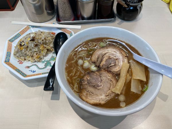 「塩チャーハン➕和風とんこつラーメン」@俺の夢の写真