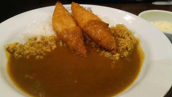 「フィッシュフライカレー＋2辛＋クリーミータルタルソース」@カレーハウスCoCo壱番屋 文京区春日駅前店の写真